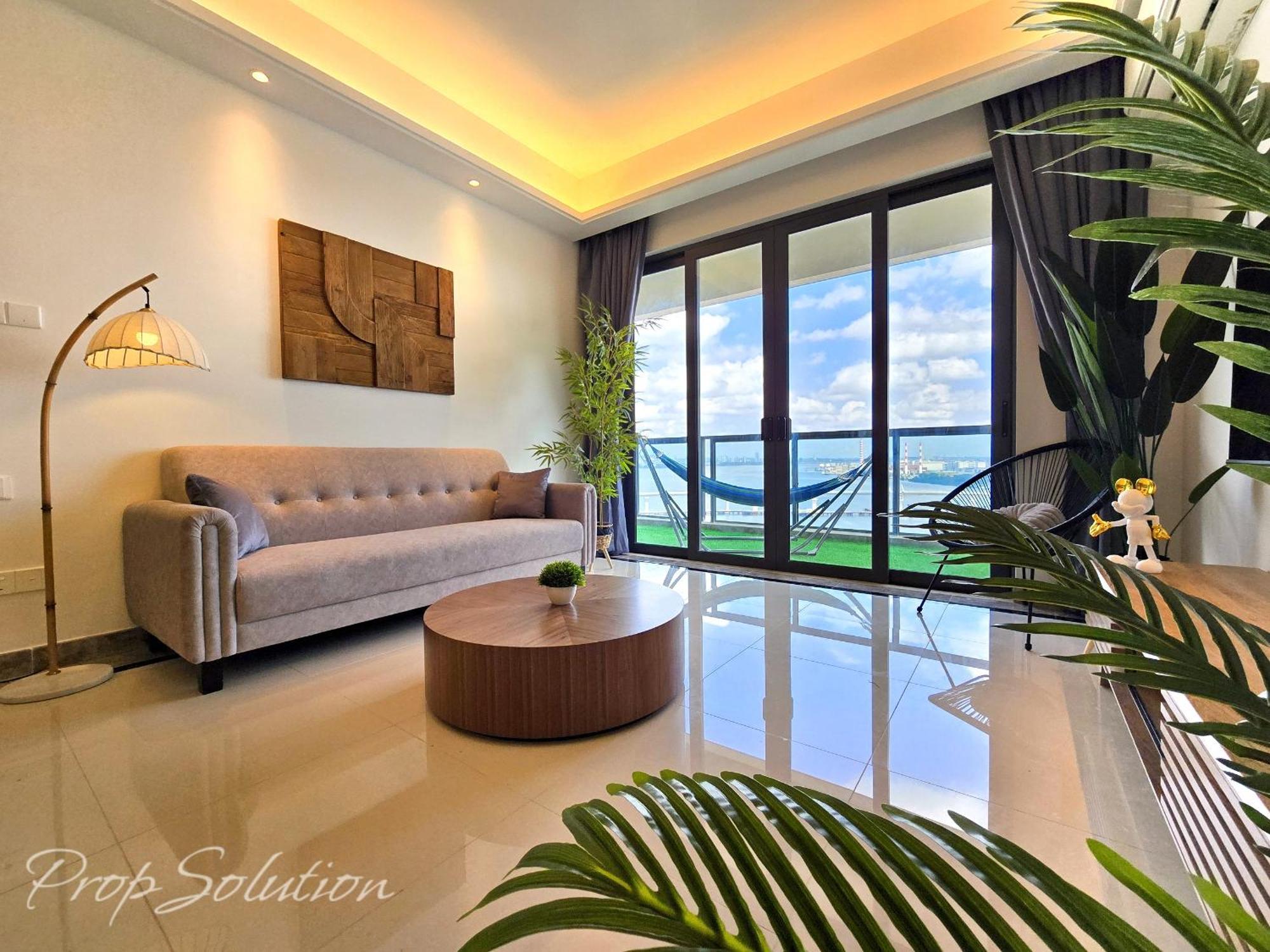 Full Seaview 3br Ciq 9-10 Pax Pangsapuri Johor Bahru