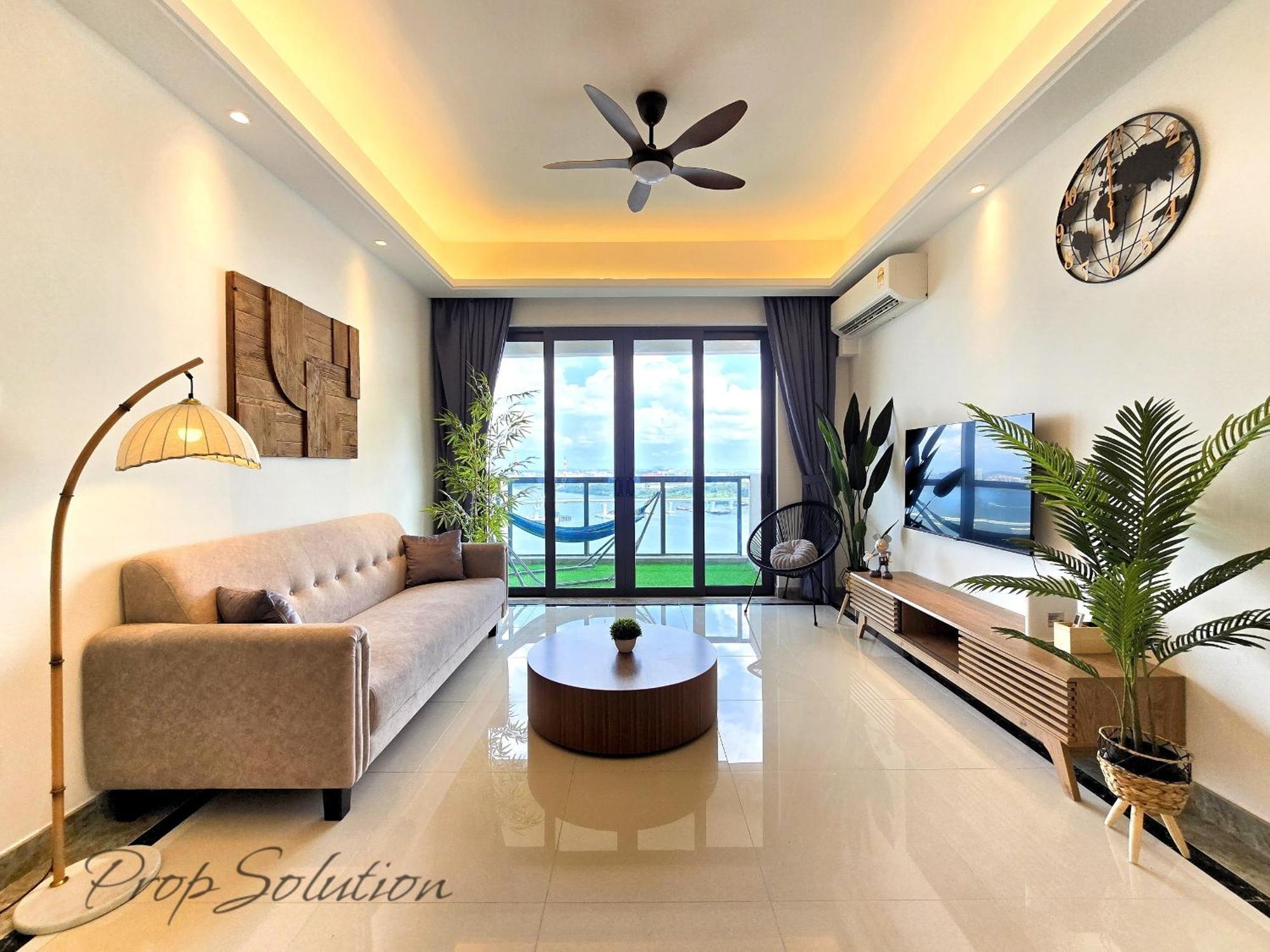 Full Seaview 3br Ciq 9-10 Pax Pangsapuri *